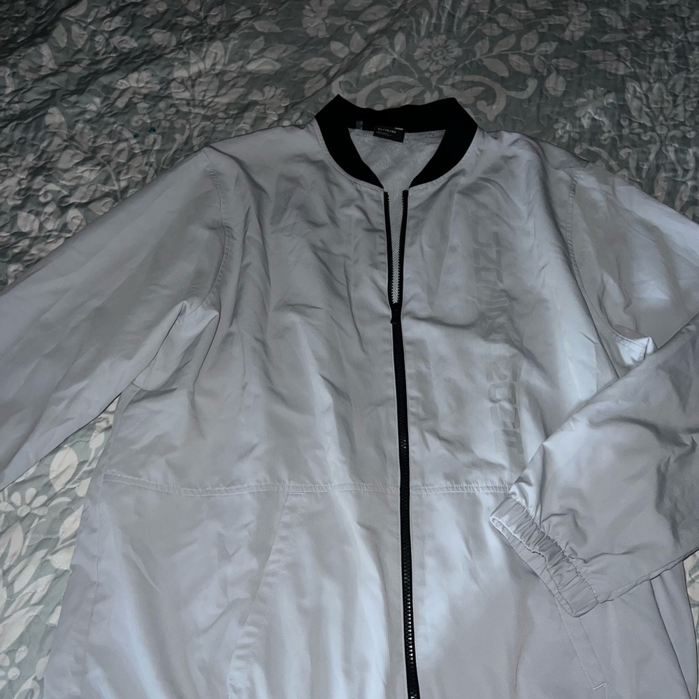 Men's White Bomber Jacket